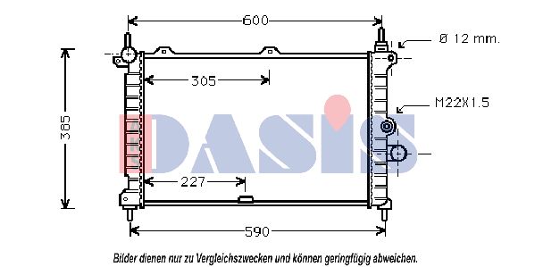 AKS DASIS Radiators, Motora dzesēšanas sistēma 150026N